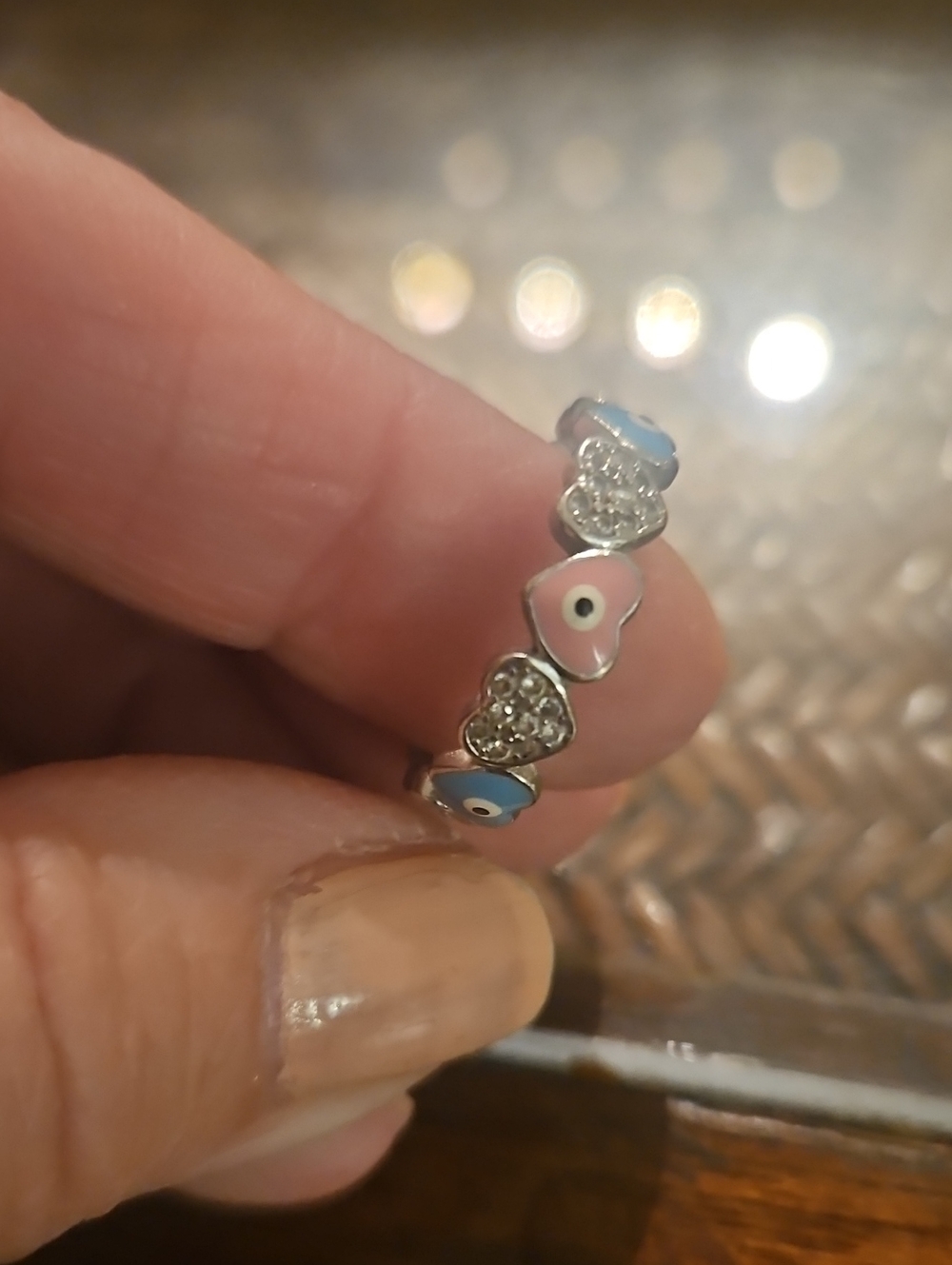 Sterling Silver Evil Eye Ring
